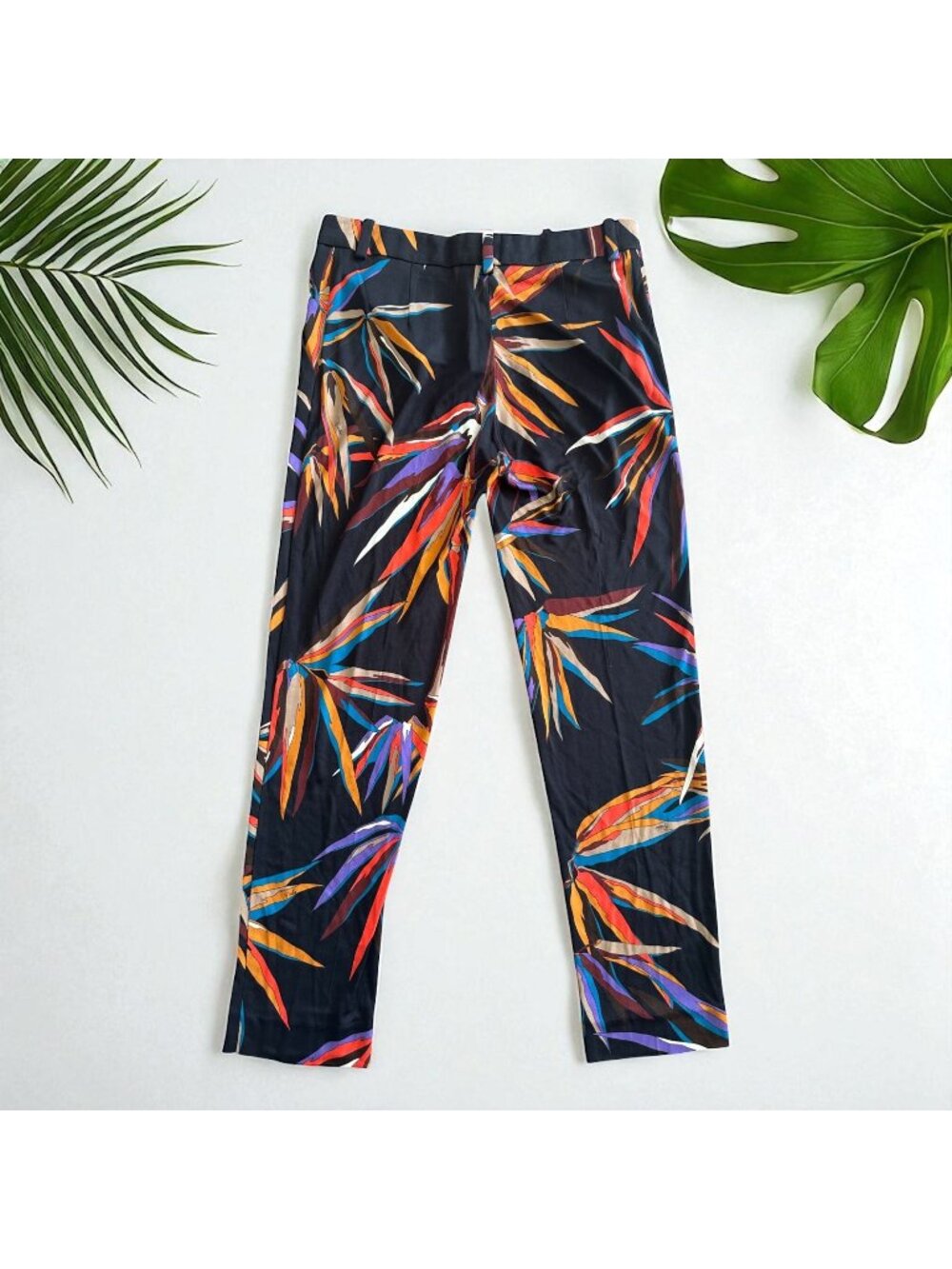 EMILIO PUCCI Silk Blend Tropic Pants Size US 4